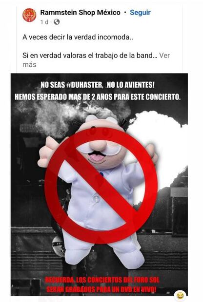 Piden no lanzarle simipeluches a Rammstein