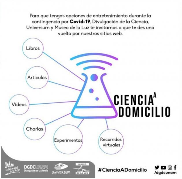 La UNAM ofrece ciencia a domicilio con plataforma digital