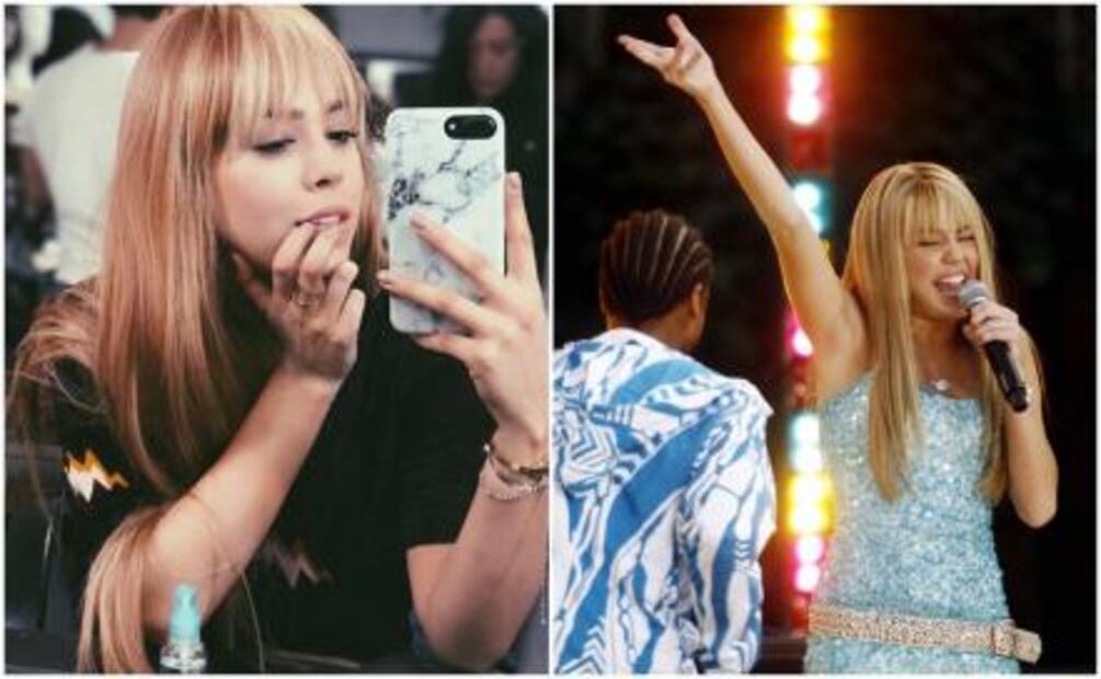 Danna Paola comparte foto y la comparan con Hannah Montana