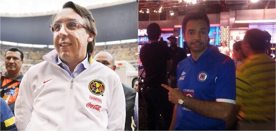 Famosos frente a frente por el Cruz Azul-América