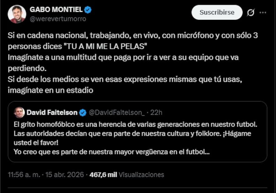 Werevertumorro lanza dardo a David Faitelson por grito homofóbico. Foto: Captura de pantalla