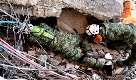 Suman tres personas rescatadas con vida por la delegación mexicana en Turquía 