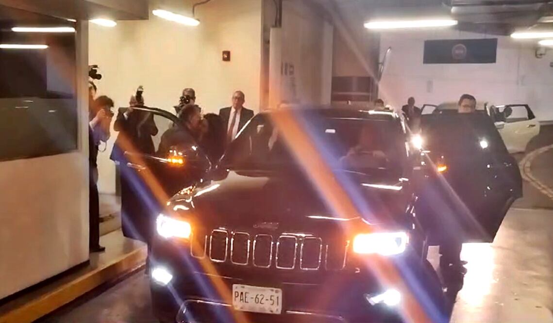 Luisa María Alcalde, secretaria de Gobernación, llegó al Senado a las 11:36 horas, para comparecer ante en el Pleno como parte de la Glosa del V Informe de Gobierno del presidente Andrés Manuel López Obrador.