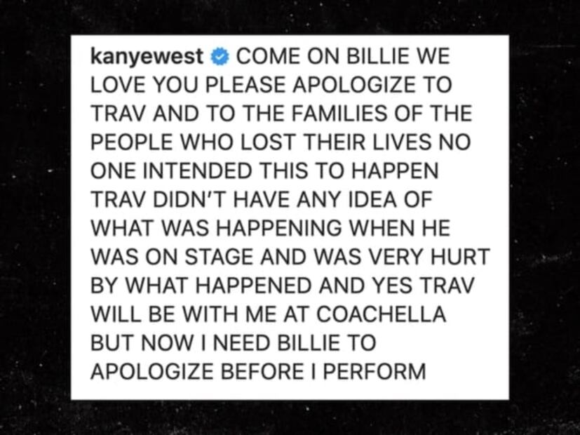 Kanye West se lanza contra Billie Eilish y amenaza con no presentarse en Coachella
