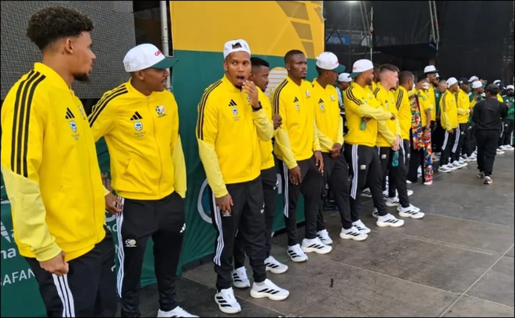 Jugadores de Sudáfrica, en su concentración de cara a la Copa del Mundo 2026. - Foto: @bafanabafanaofficial en Instagram