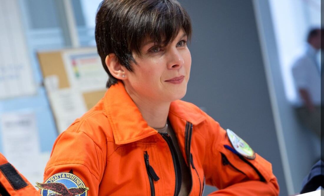Sandra Bour Schaeffer, directora de demostraciones de Airbus, durante el Dubái Air Show. Foto: Cortesía de la armadora