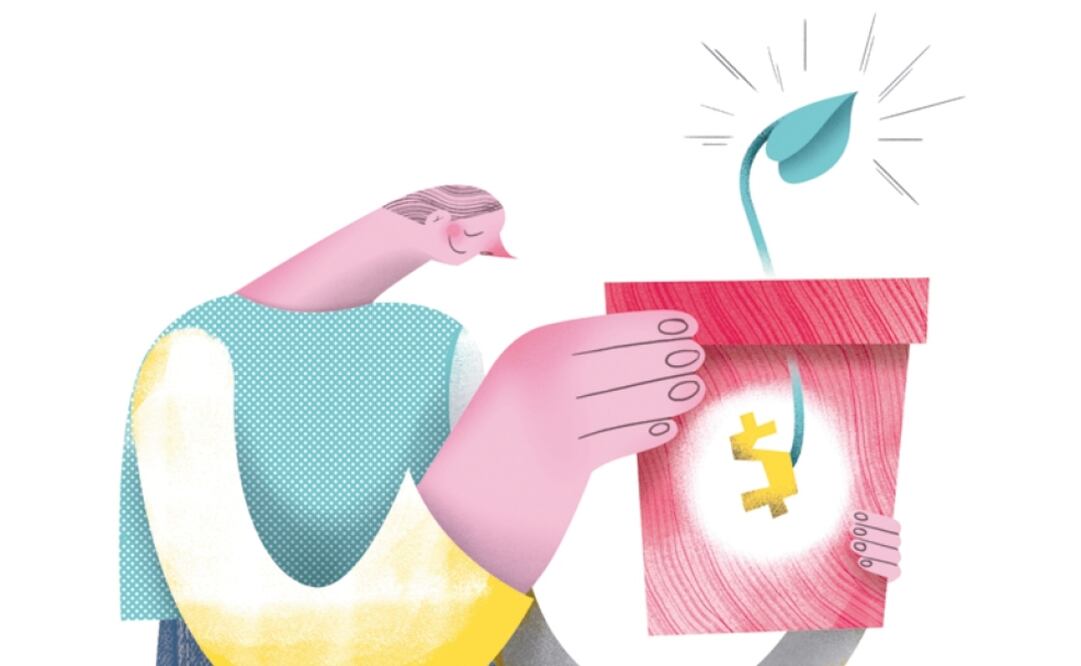 Futuro financiero. Ilustración de Ani Cortés