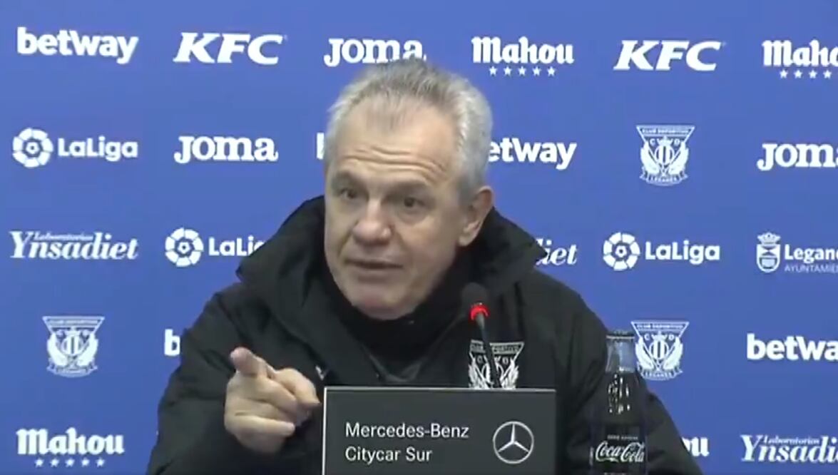 Javier Aguirre, técnico del Leganés. Foto: Especial