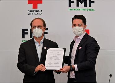 Federación Mexicana de Futbol y Cruz Roja anuncian convenio para capacitar árbitros