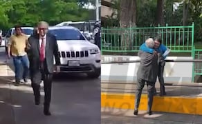 Rubén Rocha llega al Palacio de Gobierno de Sinaloa en su reincorporación como Gobernador de la entidad (21/08/2026). Foto: Captura de pantalla