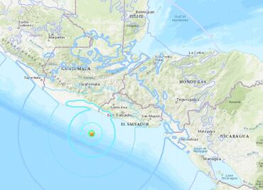 Registran sismo de 6.1 en El Salvador