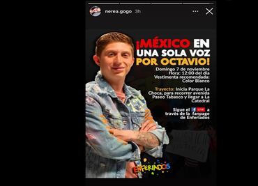 Novia de Octavio Ocaña convoca a marcha en Tabasco para exigir justicia por la muerte del actor
