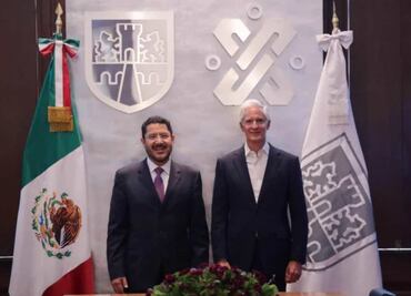 Martí Batres se reúne con Alfredo del Mazo; destaca "cercanía" entre ambas entidades