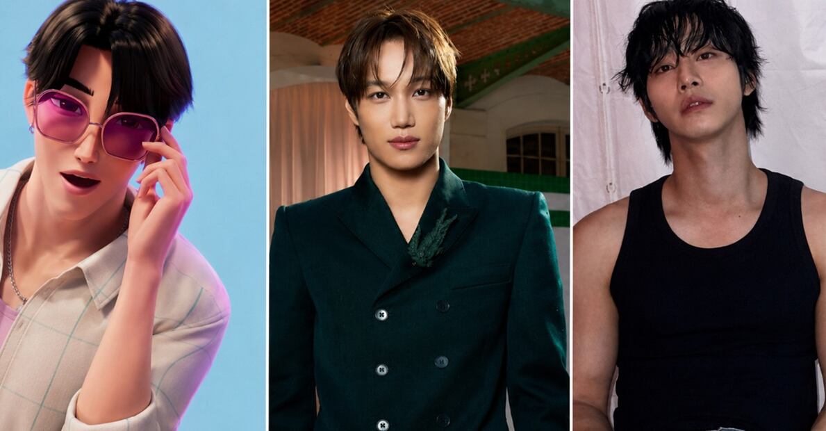 Jinu de "KPop Demon Hunters", Kai de EXO y  Ahn Hyo-seop del K-drama de Netflix: "Un amor que no se agota". Foto: Instagram oficial de los actores/ IMDb.
