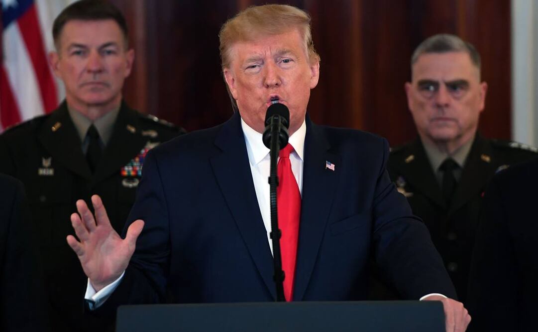 El presidente Donald Trump compartió varios tuits en persa en donde se dirigía a los dirigentes iraníes (Foto: AFP)