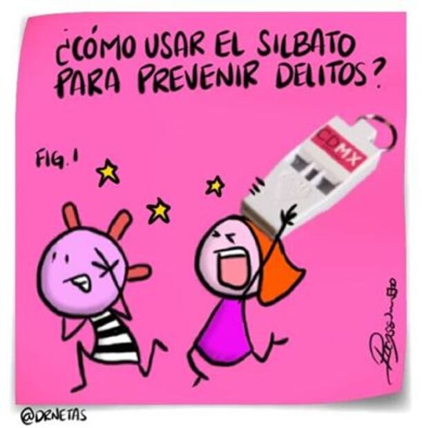 Silbato contra acoso causa polémica en redes