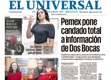 Portada impresa del 21 de septiembre de 2024