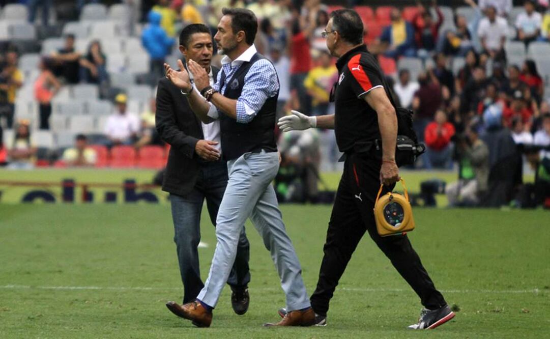 Matosas durante un el juego contra América. Carlos Mejía