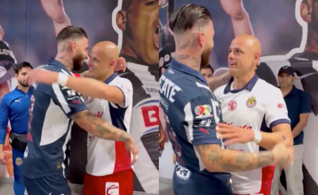 FOTO: Chicharito Hernández y Sergio Ramos tienen emotivo encuentro; el momento se volvió viral - ESPECIAL