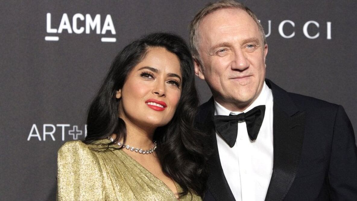 François Pinault y su esposa, la mexicana Salma Hayek