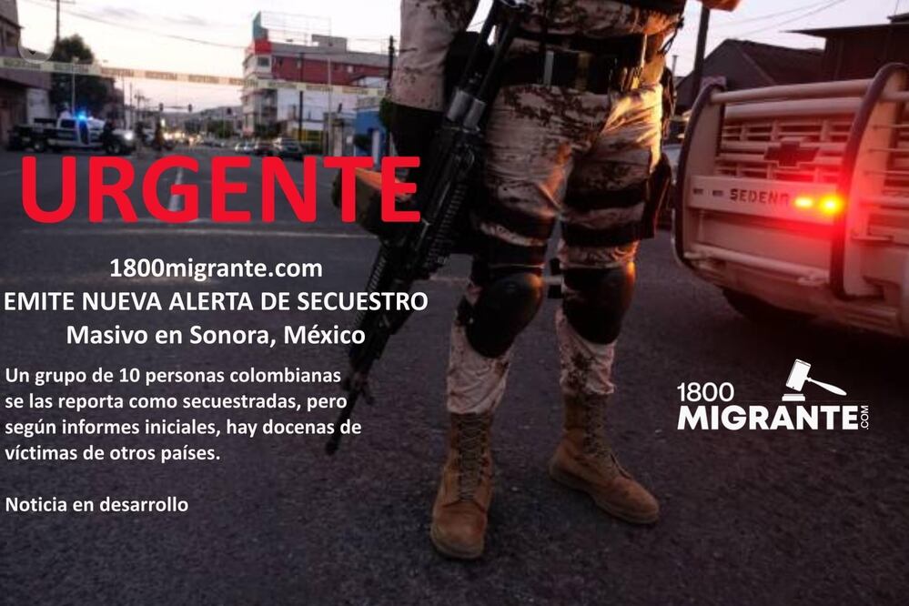 Reportan secuestro masivo de migrantes en Sonora. Foto: Especial