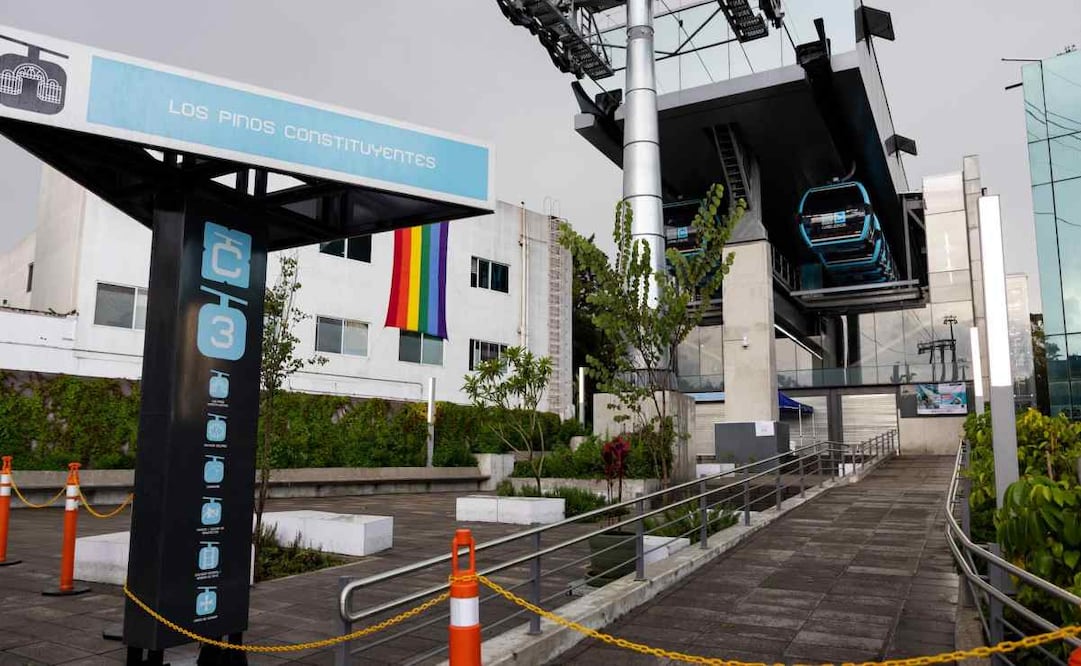 Tras las lluvias registradas, el Cablebús informó que inició el desembarque de usuarios. Foto: Hugo Salvador / EL UNIVERSAL