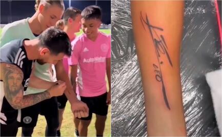 VIDEO: Portero de la MLS se tatúa autógrafo de Messi en el brazo