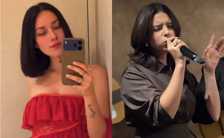 Exviolinista de Nodal sorprende con crop top en medio de rumores de embarazo de Ángela Aguilar
