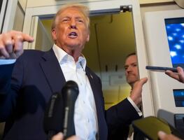 Trump dice a reportera: "¡Cállate, cerda!", al ser cuestionado sobre el caso Epstein