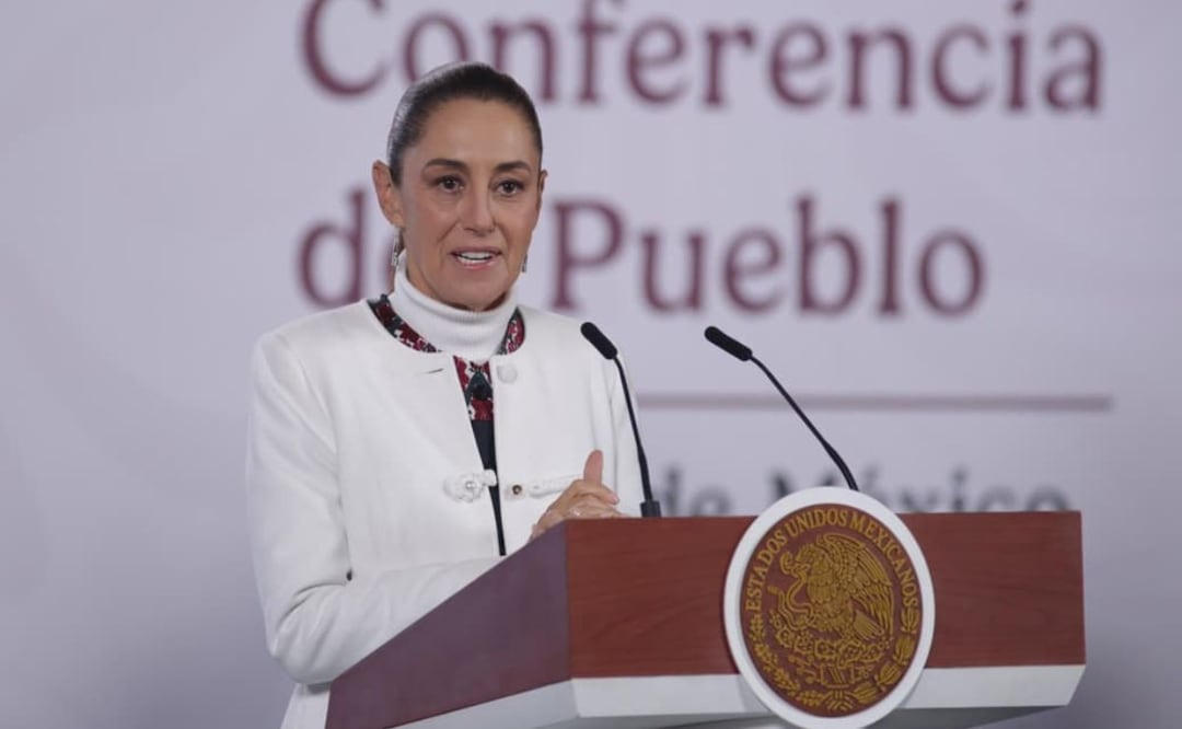 24 de febrero de 2026, Ciudad de México. Claudia Sheinbaum presidenta de México durante la conferencia del pueblo en palacio nacional. FOTO: CARLOS MEJIA/EL UNIVERSAL