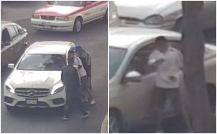 Video. Captan asalto a conductor de Mercedes Benz cerca del Metro Observatorio