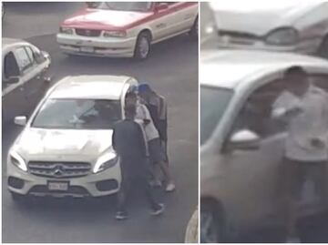 Video. Captan asalto a conductor de Mercedes Benz cerca del Metro Observatorio