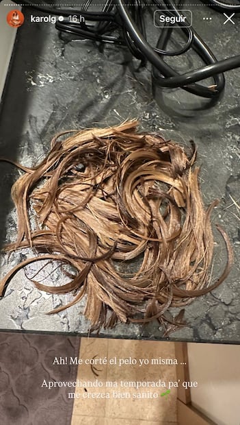 Karol G sorprendió a todos con su nuevo look. Foto: Instagram @karolg