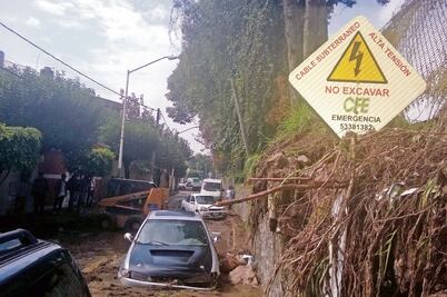 Alertan por cable de alta tensión en Echegaray