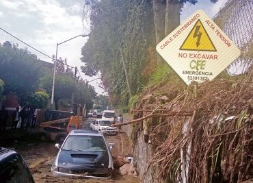 Alertan por cable de alta tensión en Echegaray