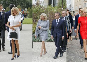 ¿Moda o uniforme? Brigitte Macron lleva el mismo vestido a todos lados