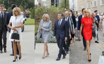 ¿Moda o uniforme? Brigitte Macron lleva el mismo vestido a todos lados