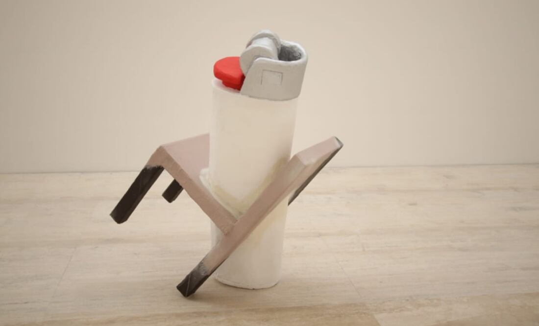 Pieza “You Can Not Win" de la exposición "Urs Fischer: Lovers". Foto: Carlos Mejia/ El Universal