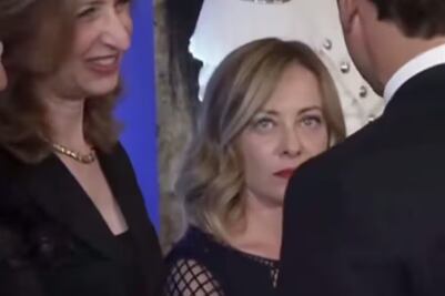 VIDEO: ¿Lo aborrece? Giorgia Meloni lanza mirada "glacial" a Emmanuel Macron en el G7