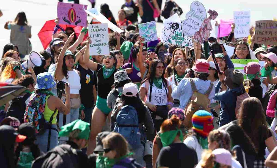 Marcha por la despenalización del aborto. Foto: Berenice Fregoso. EL UNIVESAL