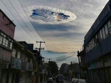 FOTOS: Efectos de frente frío crean extraño agujero en el cielo de Chiapas