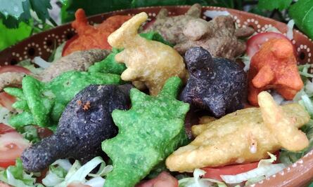 Las Dinoquesadillas, el antojito 'jurásico' que rompió internet