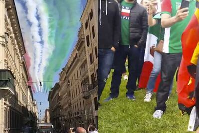 Afición mexicana vs afición alemana