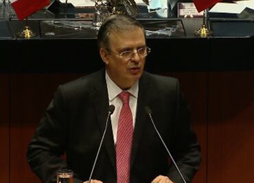Inicia comparecencia de Ebrard ante el pleno del Senado de la República