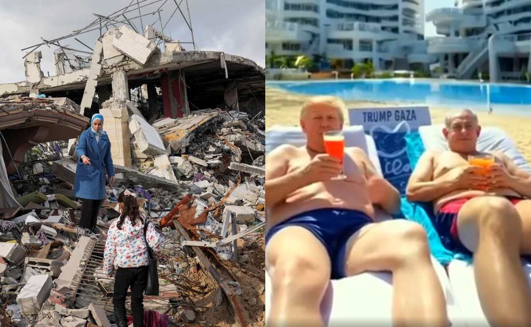 Trump lanzó recientemente la idea de convertir la Franja de Gaza en una "Riviera de Medio Oriente". Foto: AP/Captura de pantalla video tomado de Truth Social