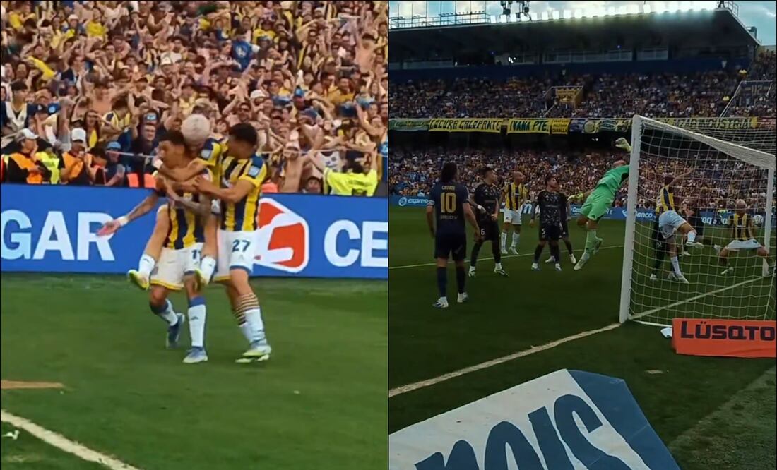 Así fue el gol olímpico de Ángel Di María a Boca Juniors. FOTO: Capturas