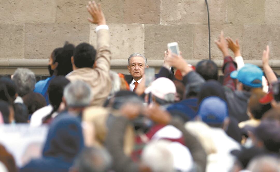 De acuerdo con autoridades de la Ciudad de México, se estima que asistieron más de 250 mil personas al llamado AMLOFest. Foto: Diego Simón Sánchez. EL UNIVERSAL