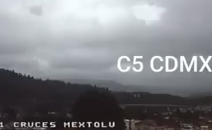 Se registra lluvia ligera en zona de Cuajimalpa