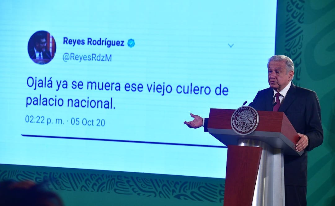 El 5 de agosto, López Obrador presentó un supuesto mensaje en Twitter atribuido al magistrado Reyes Ramírez. Foto: Hugo García / EL UNIVERSAL