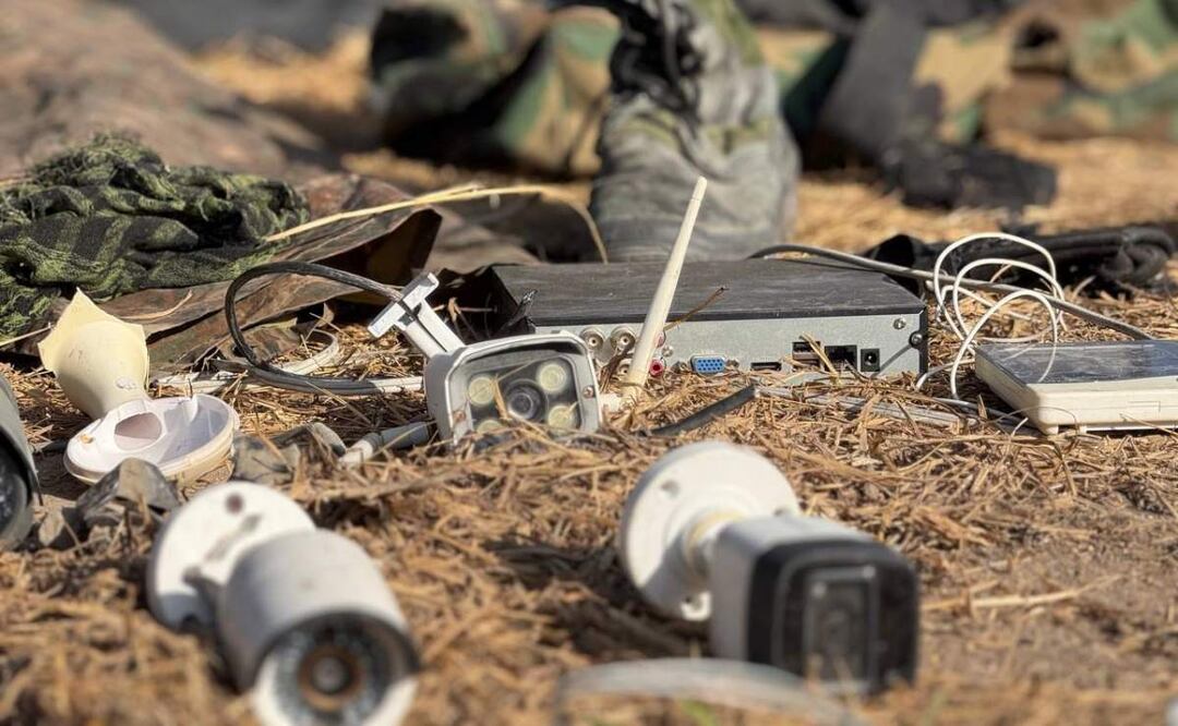 Las 4 cámaras de videovigilancia fueron destruidas a balazos en Paseo del Atlántico, de la ciudad de Mazatlán en Sinaloa (14/02/2025). Foto: Archivo